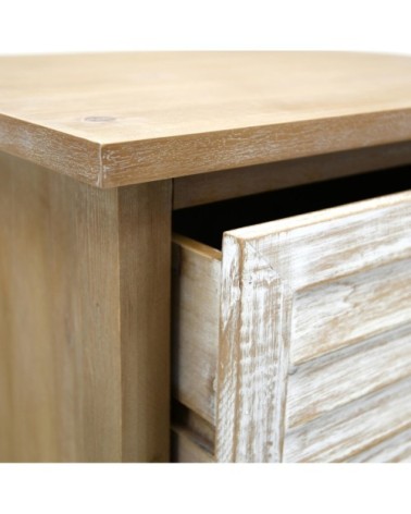 Console en bois naturel et cérusé ancenia