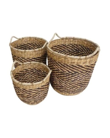 Cache-pots en jacinthe (lot de 3)