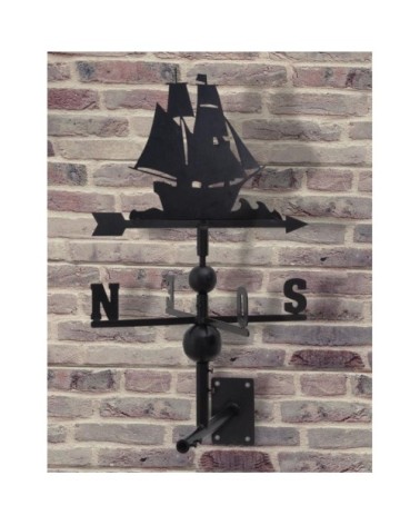 Girouette bateau en fer forgé