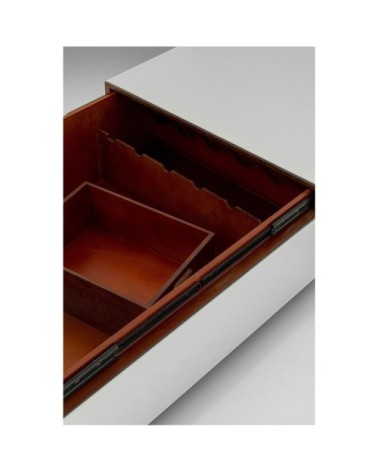 Table basse bar en verre miroir