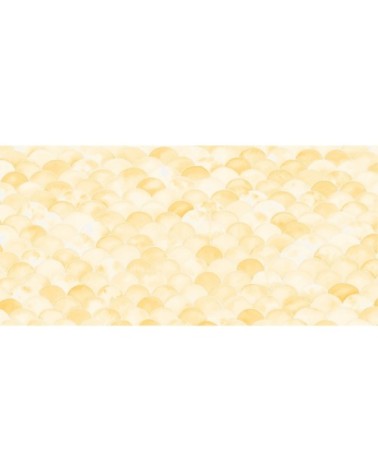 Papier peint panoramique écailles monochrome 170 x 250  jaune