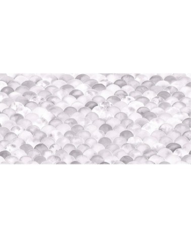 Papier peint panoramique écailles monochrome 340 x 250  gris