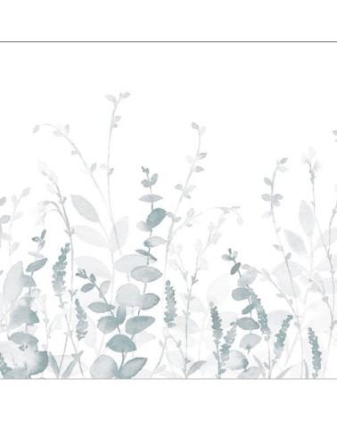 Papier peint panoramique poaceae à la volée 170 x 250  gris