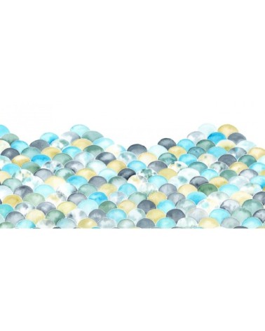 Papier peint panoramique écailles légères 510 x 250