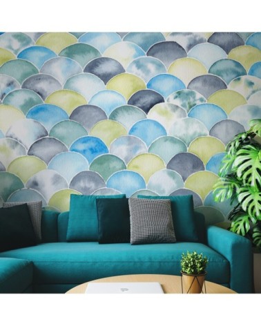 Papier peint panoramique écailles 170 x 250