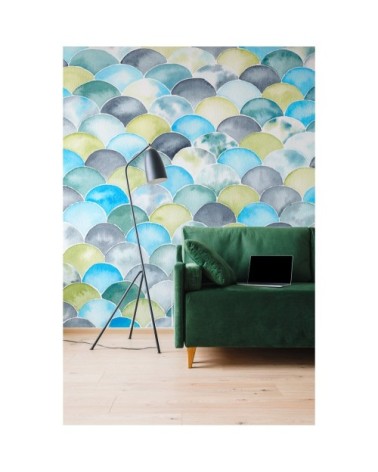 Papier peint panoramique écailles 170 x 250