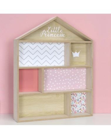 Etagère maison en bois petite princesse