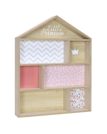 Etagère maison en bois petite princesse