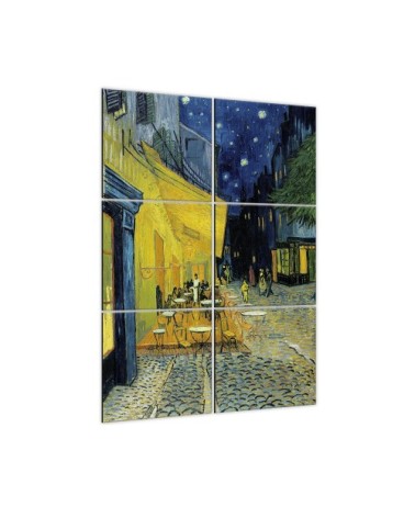Tableau Terrasse du Café le soir - Vincent Van Gogh 100x150cm