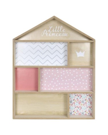 Etagère maison en bois petite princesse