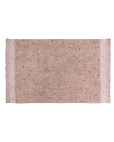 Tapis coton lavable nude 140x200cm
