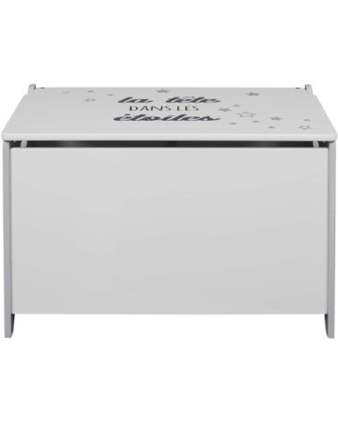 Coffre à jouets effet bois La tête dans les étoiles