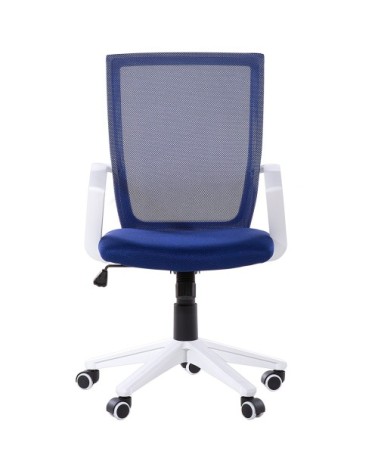 Chaise de bureau couleur bleu foncé réglable en hauteur