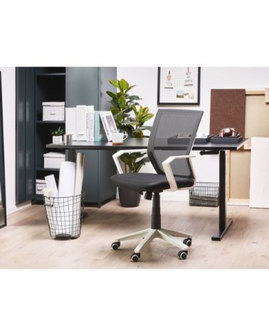 Chaise de bureau noire réglable en hauteur