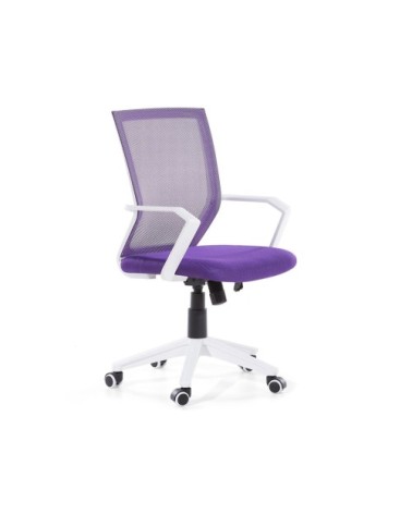 Chaise de bureau violet foncé réglable en hauteur