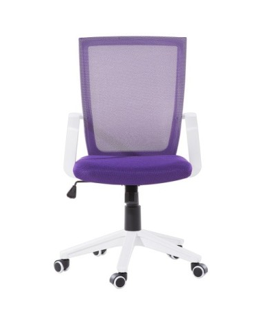 Chaise de bureau violet foncé réglable en hauteur