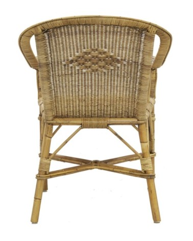 Fauteuil en manau et rotin victor