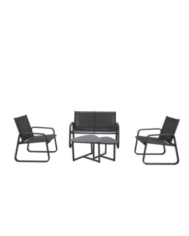 Salon de jardin 4 places - en aluminium