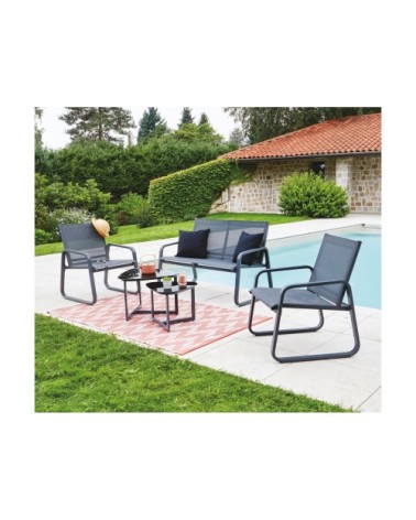Salon de jardin 4 places - en aluminium