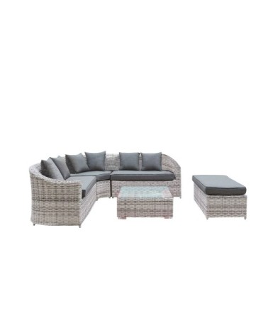 Salon de jardin 8 places - en aluminium