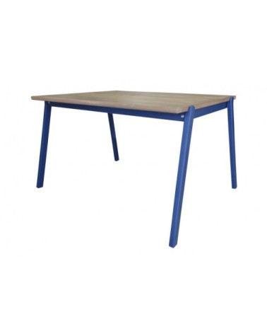 Table de jardin pour enfant en bois d'acacia bleu