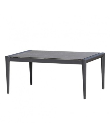 Table jardin plateau verre trempé pour 6 convives