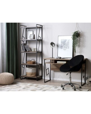 Étagère 5 compartiments effet bois