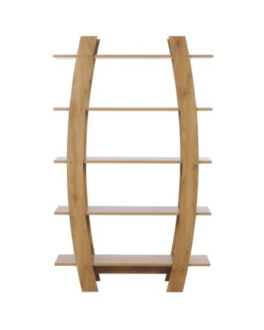 Étagère effet bois clair 5 niveaux