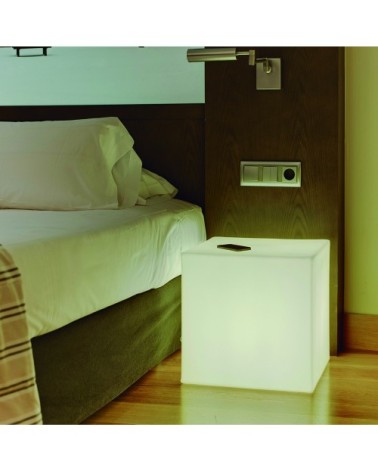 Cube lumineux intérieur extérieur cuby 43 cm alimentation électrique
