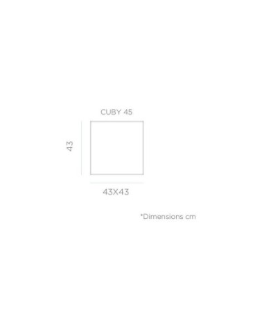 Cube lumineux intérieur extérieur cuby 43 cm alimentation électrique