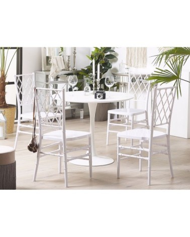 Lot 2 chaises blanches