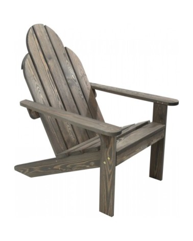 Fauteuil de jardin en bois gris 92,5 x 69,5 x 89 cm