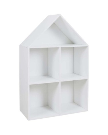 Etagère maison en bois 4 cases paul