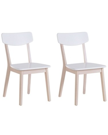 Lot de 2 chaises blanches