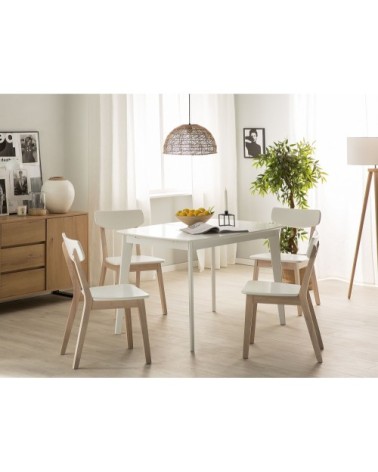 Lot de 2 chaises blanches
