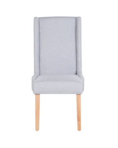 Lot de 2 chaises de salle à manger gris clair