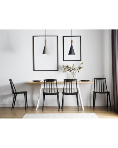 Lot de 2 chaises noires