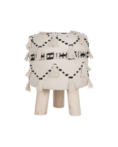 Petit tabouret beige