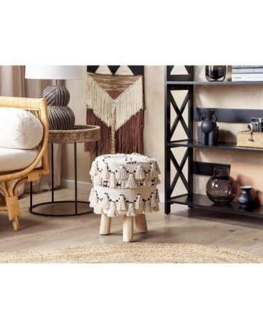 Petit tabouret beige