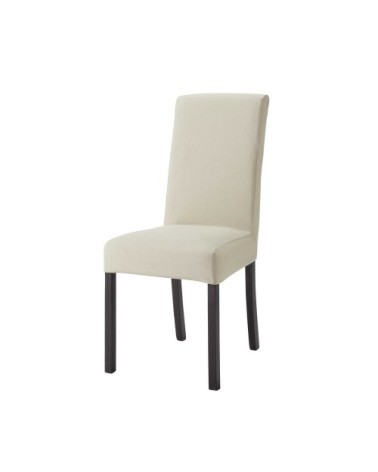Housse de chaise en coton beige mastic, compatible chaise MARGAUX