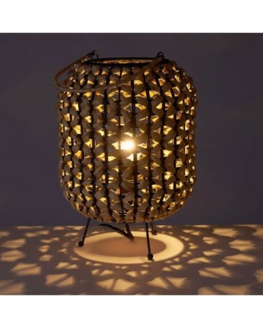 Lampe de table en jacinthe d'eau