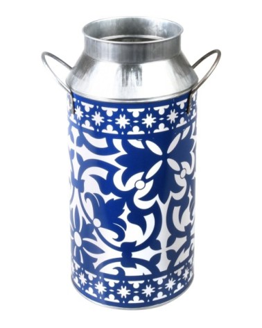 Pot à lait en zinc carreaux de ciment