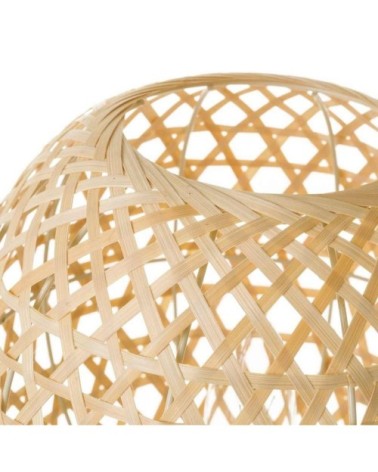 Lampe ronde en bambou naturel