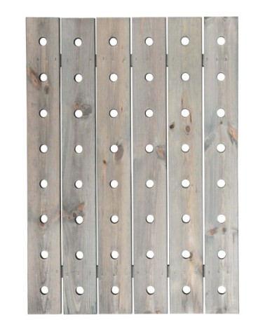 Panneau avec 4 étagères à plantes en pin