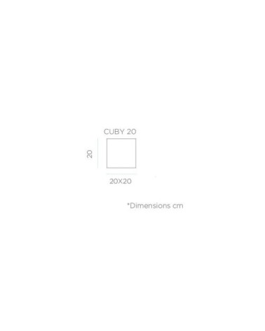 Cube lumineux intérieur extérieur cuby 20 cm alimentation électrique