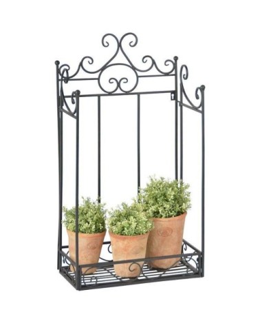 Etagère pliante à plantes arabesques demi-ronde