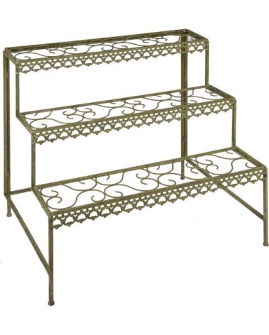 Étagère à marches en métal vieilli