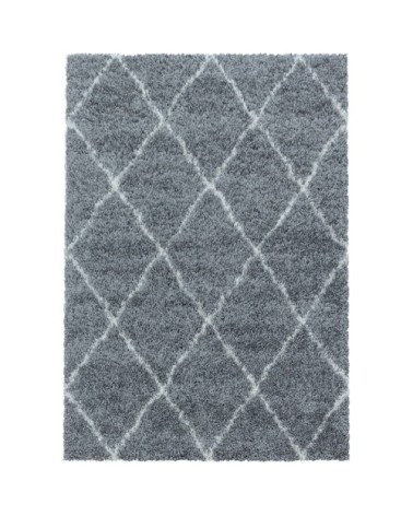 Tapis de style géométrique gris et blanc 240x340cm