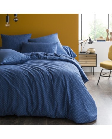 Taie d'oreiller en bambou bleu marine 63x63