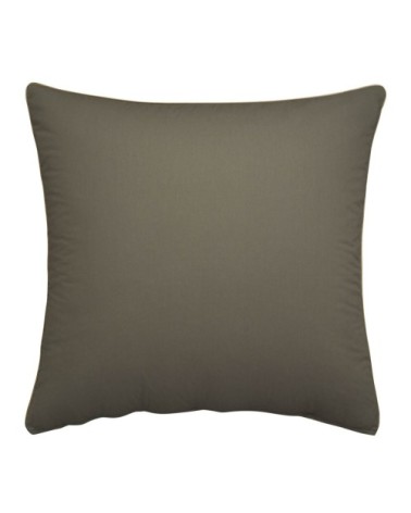 Taie d'oreiller en percale de coton vert kakhi 65x65